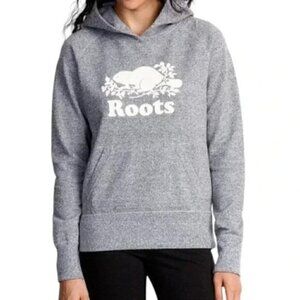 Roots Pullover Hoodie Grey  Original Kanga Hoodie Size XS